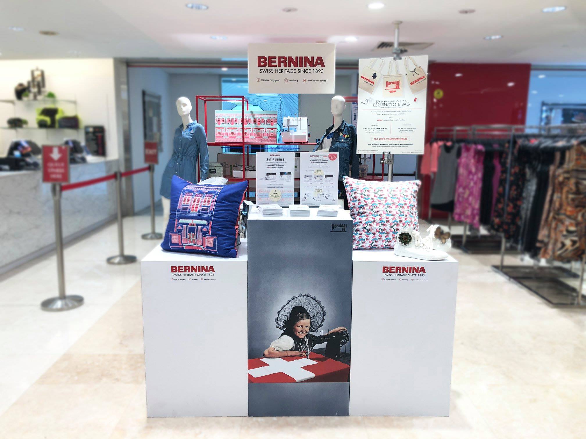 BERNINA Pop-up Store at METRO Paragon & METRO Centrepoint