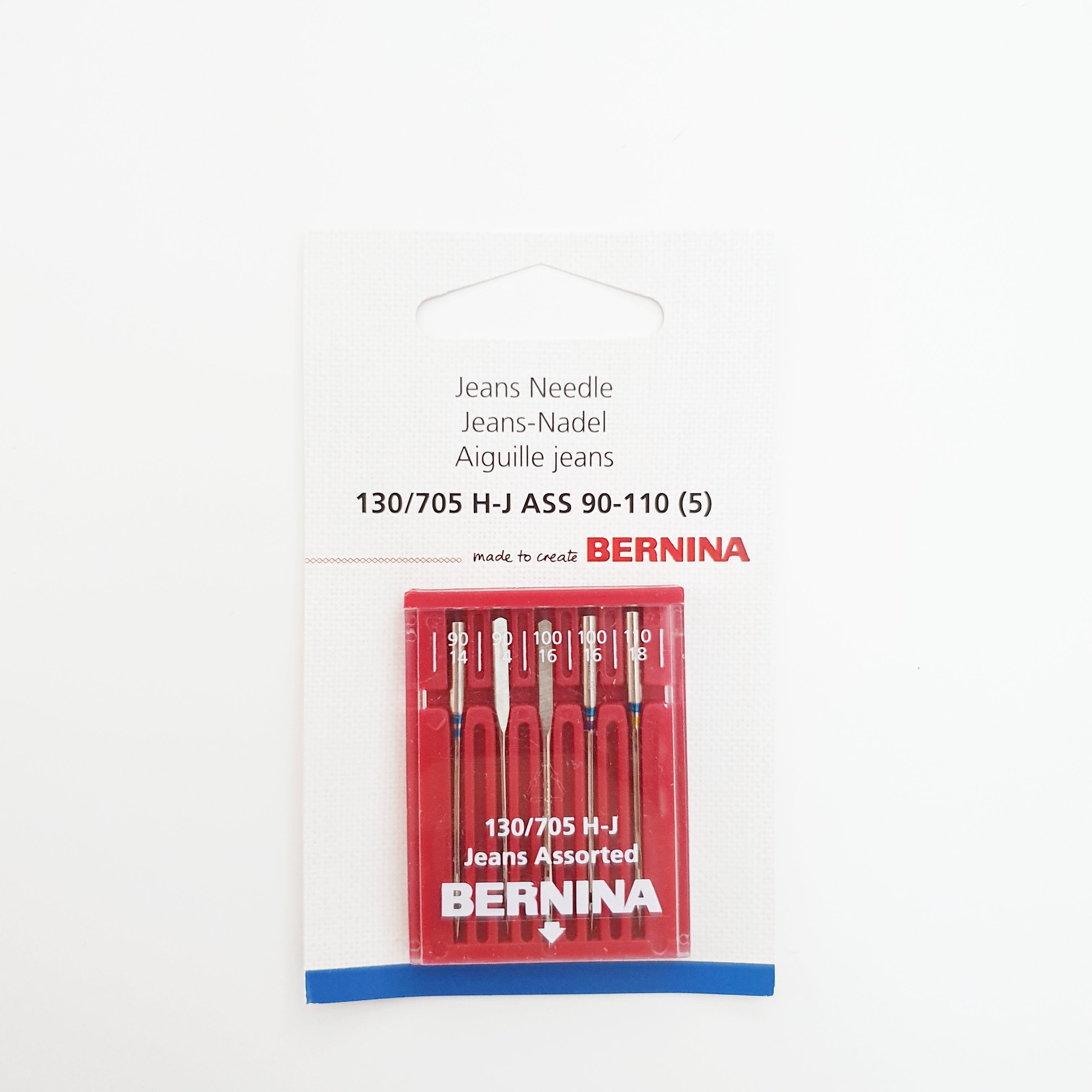 BERNINA Jeans Needle Assorted H-J 90-110 (5) - BERNINA Singapore