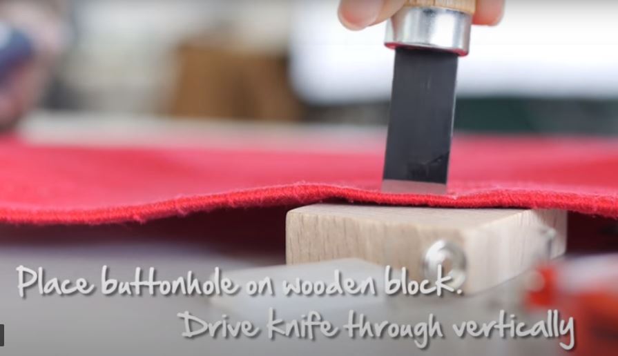 BERNINA Buttonhole Cutter with Wooden Block