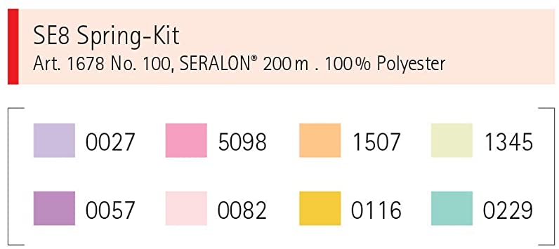 Mettler Seralon 8 Spool Pack  - Spring Kit