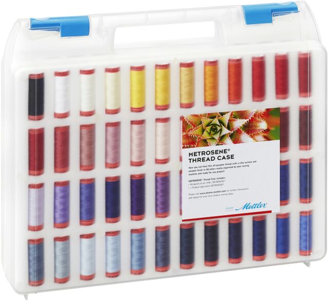 METTLER THREAD CASE WITH 96 SPOOLS METROSENE